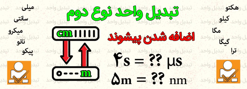 تبدیل واحد نوع دوم